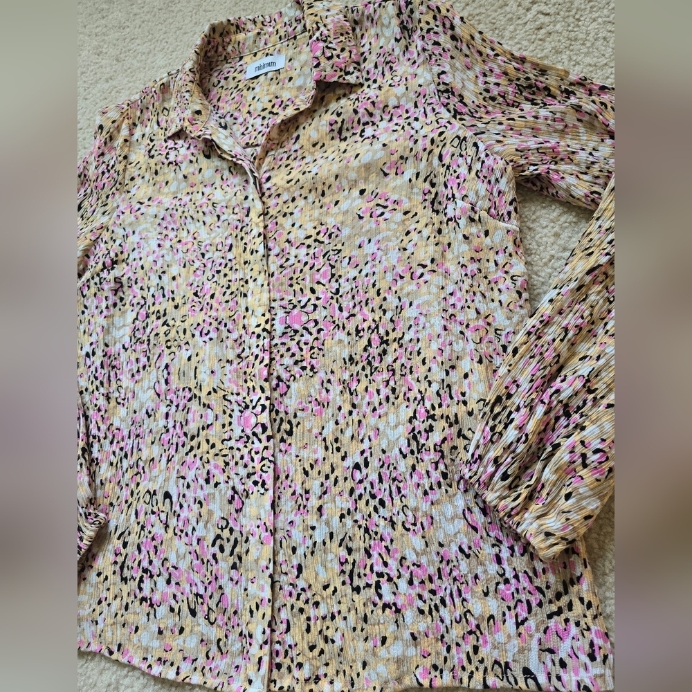 🌈 Minimum UK Viscose Nylon Hidden Button Down Blouse